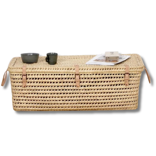 Malle en Osier et Cuir | COURO