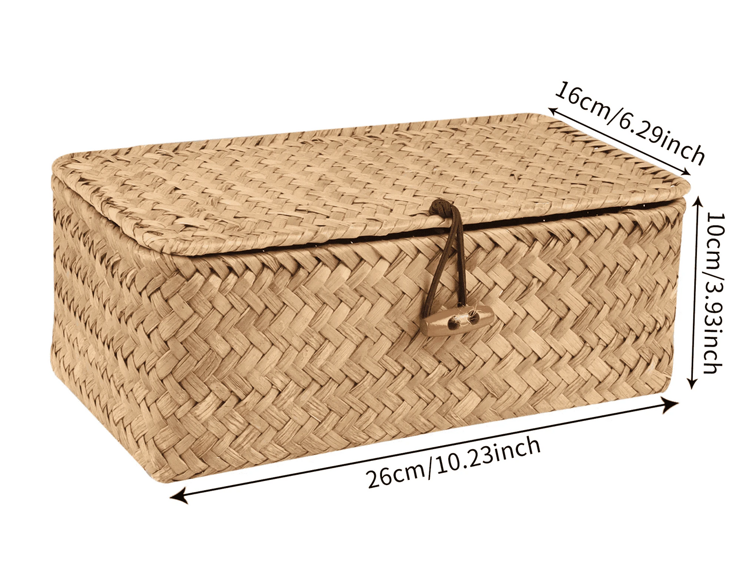 Boîte de Rangement en Osier Naturel | ORIZU
