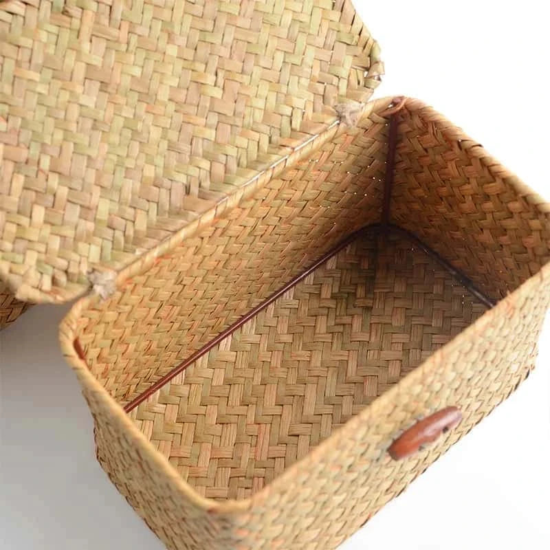 Boîte de Rangement en Osier Naturel | ORIZU
