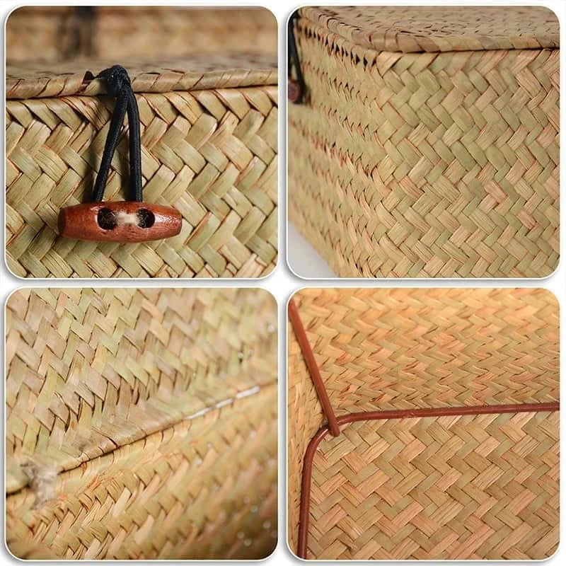 Boîte de Rangement en Osier Naturel | ORIZU