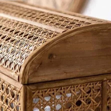 Coffre de rangement en Osier | Collection Vintage