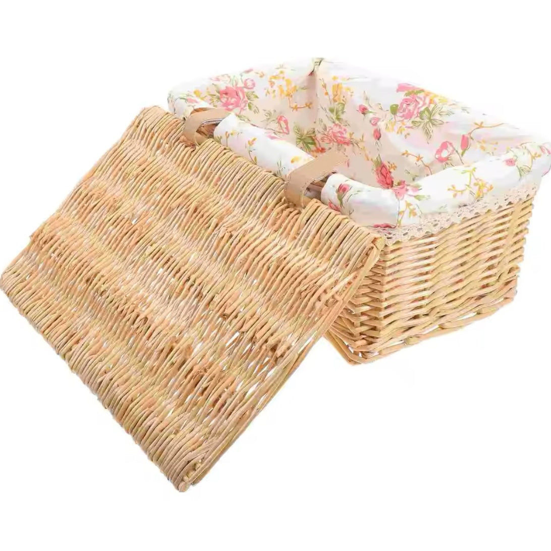 Malle de Rangement en Osier Rectangulaire | OLIVIA