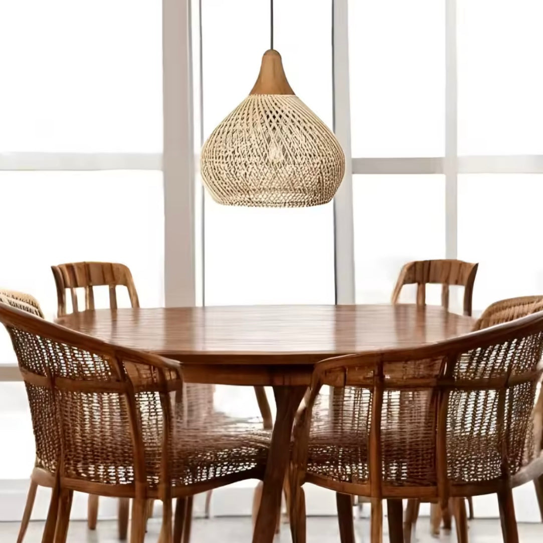 Suspension en Osier Vintage Bohème | POMO