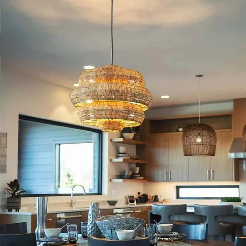Grande Suspension en Osier | ANTIBES