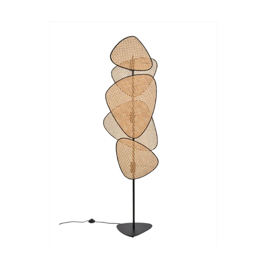 Lampadaire Feuillage en Osier Naturel | ELORIA