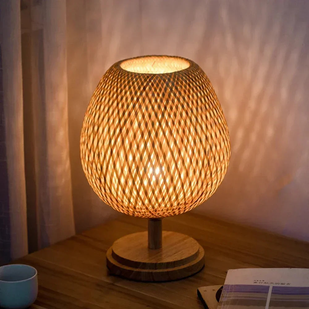Lampe de chevet en osier | LAMINA