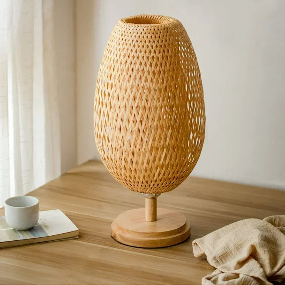 Lampe de chevet en osier | LAMINA