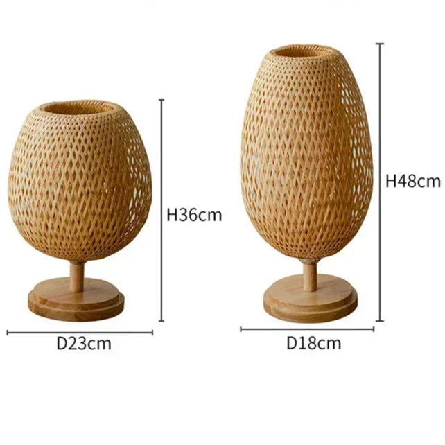 Lampe de chevet en osier | LAMINA