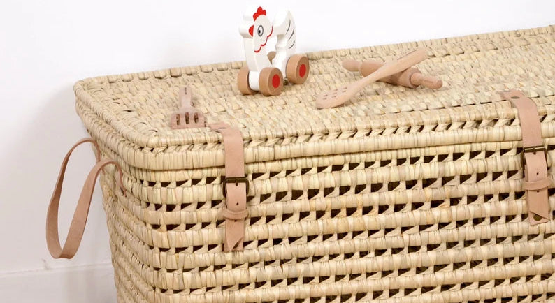 Malle en Osier et Cuir | COURO