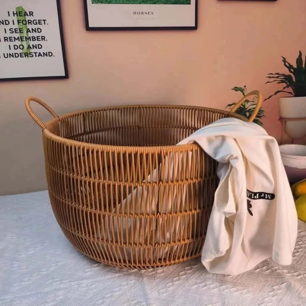 Panier à Linge en Osier | Collection Printemps