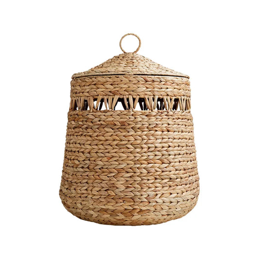 Panier de Rangement en Osier avec Couvercle | Style Nordique