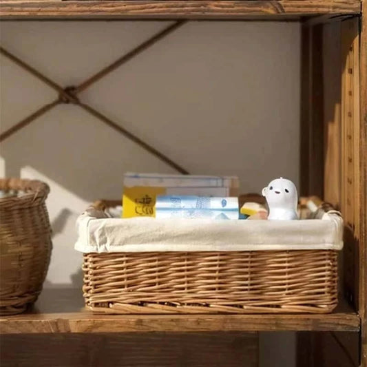 Panier de Rangement en Osier avec Doublure | ALONA