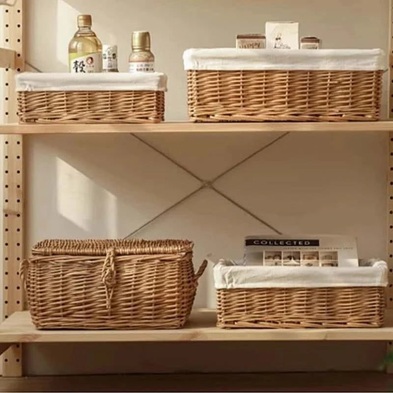 Panier de Rangement en Osier avec Doublure | ALONA