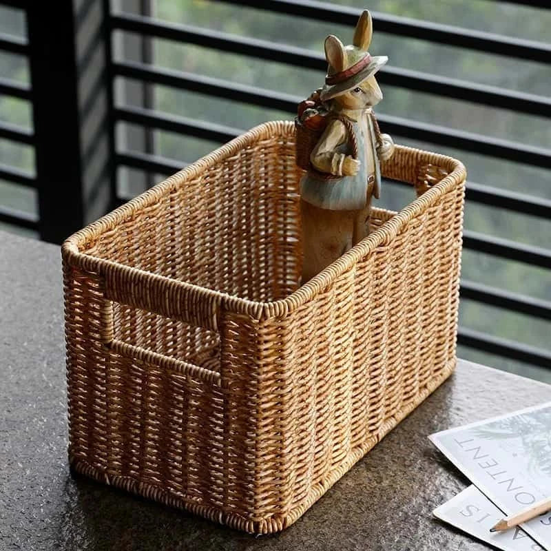 Panier de rangement en osier | Artisanat & Praticité