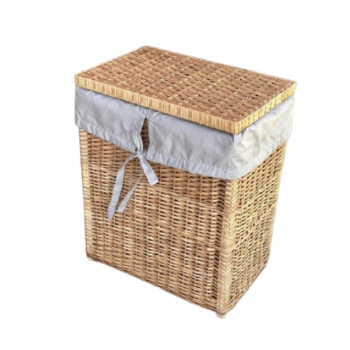 Panier à linge en osier avec doublure | Oneo