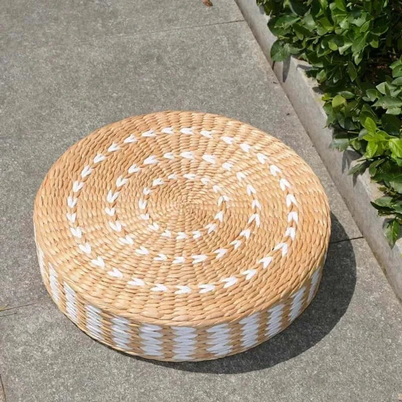 Pouf Japonais en Osier | CLÉA