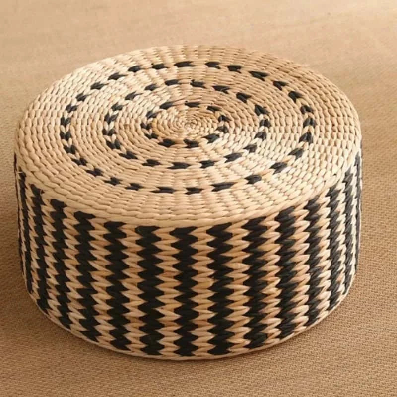 Pouf Japonais en Osier | CLÉA