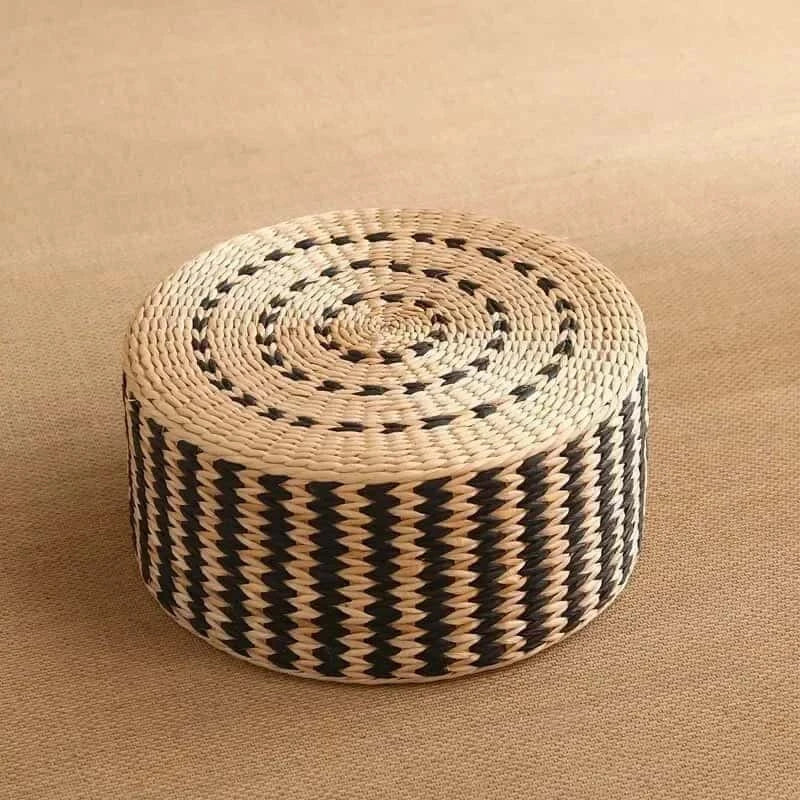 Pouf Japonais en Osier | CLÉA