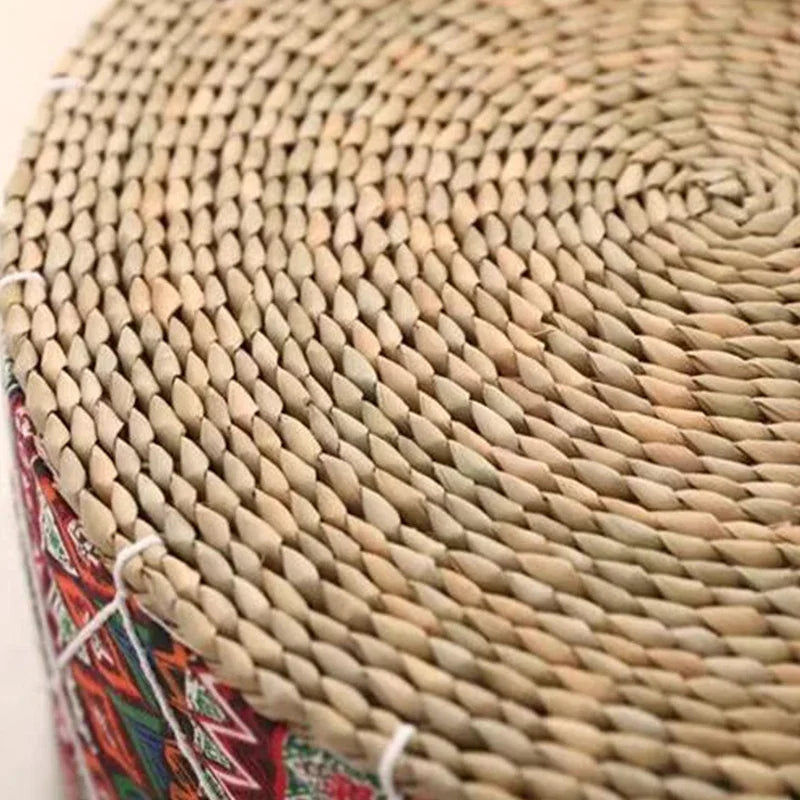 Pouf en Osier Motif | PALA – Plusieurs Designs Disponibles