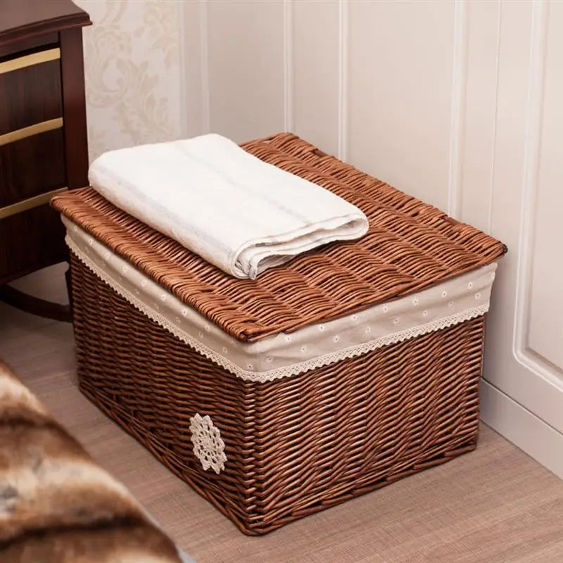 Malle de rangement en osier | FLEURA