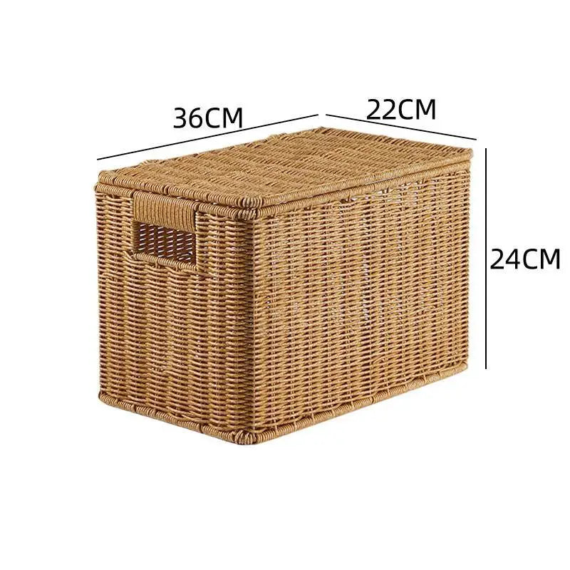 Grande malle de rangement en osier | MALO