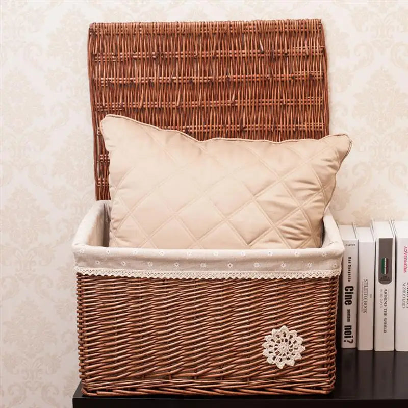 Malle de rangement en osier | FLEURA