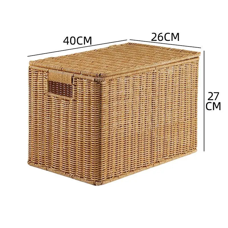 Grande malle de rangement en osier | MALO