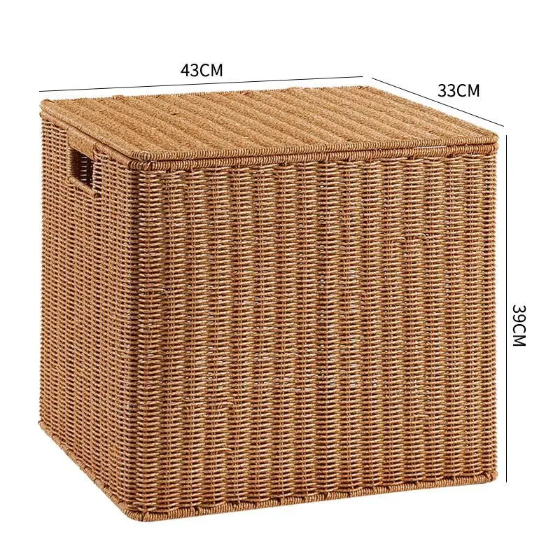 Grande malle de rangement en osier | MALO