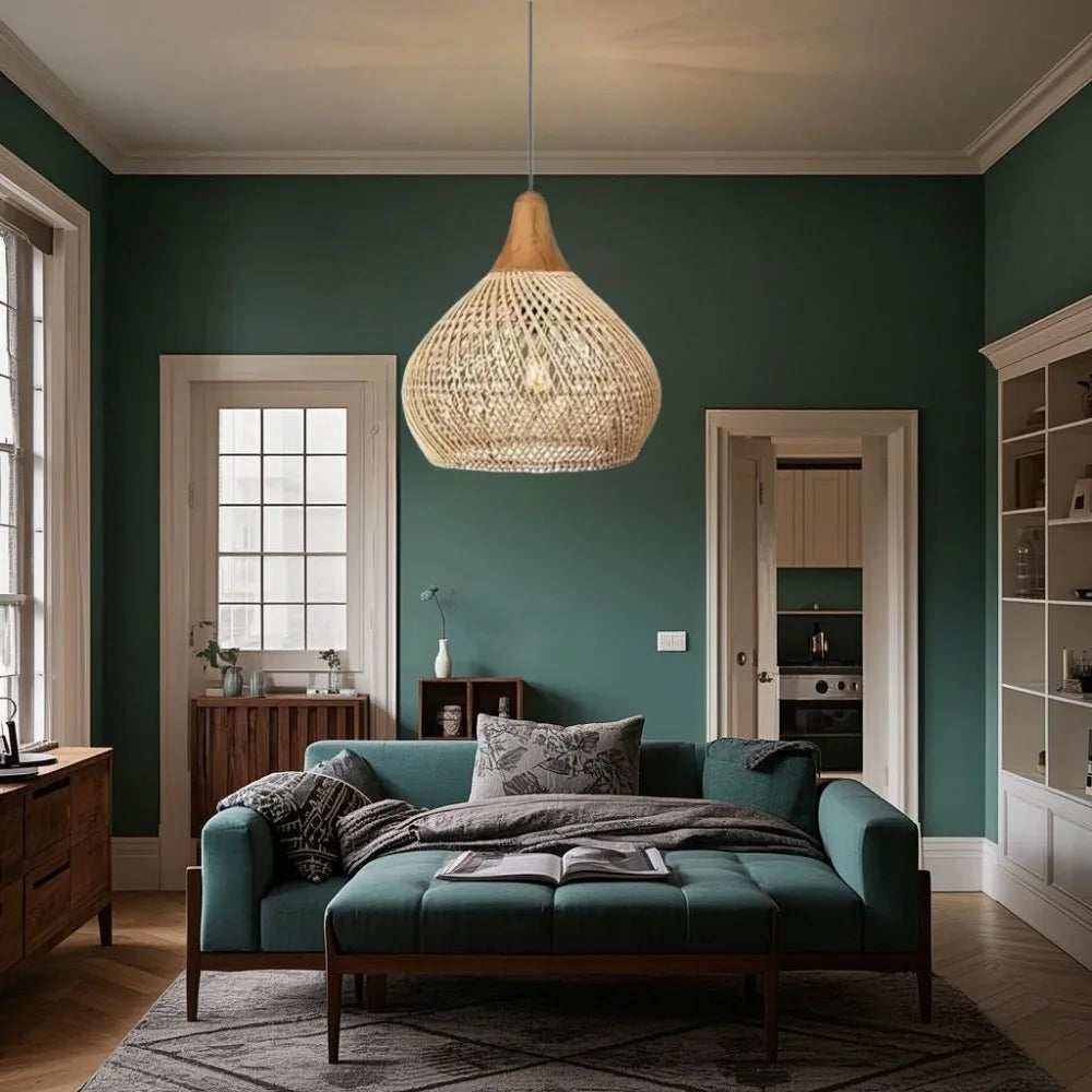 Suspension en Osier Vintage Bohème | POMO