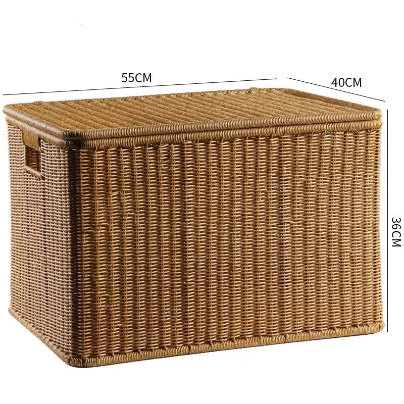 Grande malle de rangement en osier | MALO