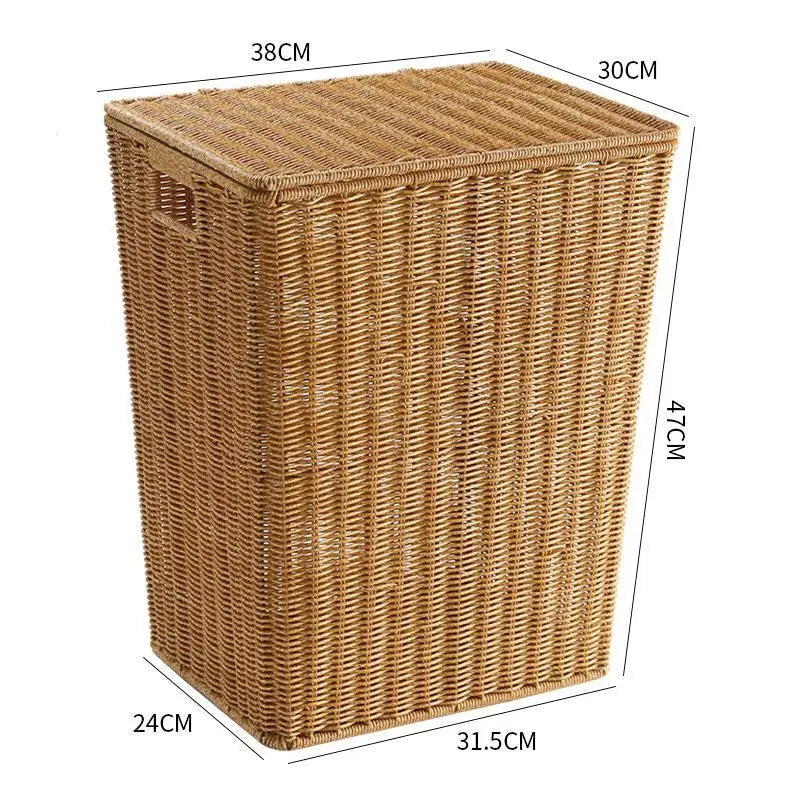 Grande malle de rangement en osier | MALO