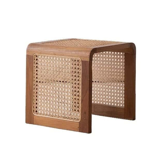 Table Basse de Salon en Osier | Collection Vintage