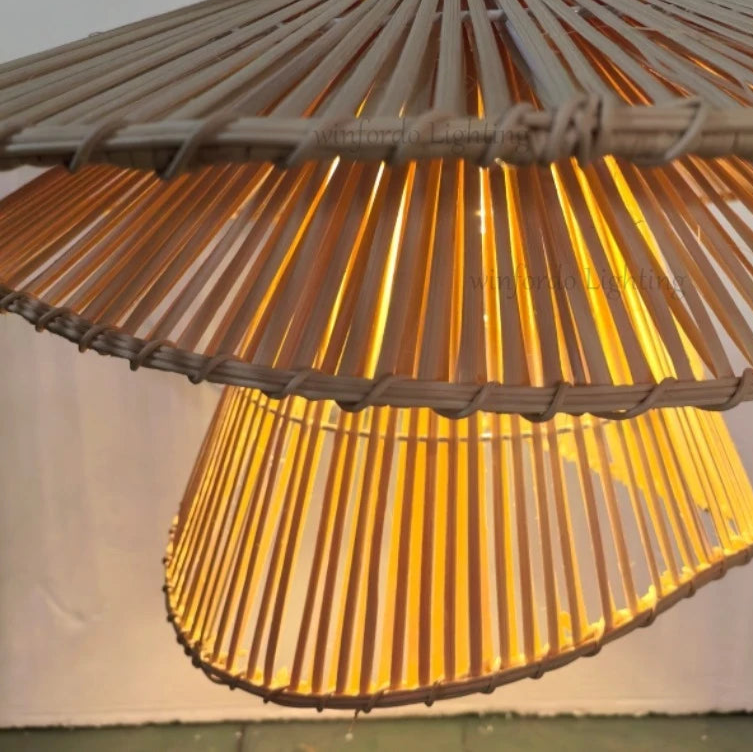 Suspension en osier design pour salon | DJA