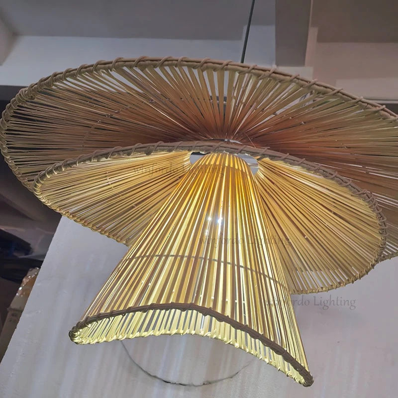 Suspension en osier design pour salon | DJA
