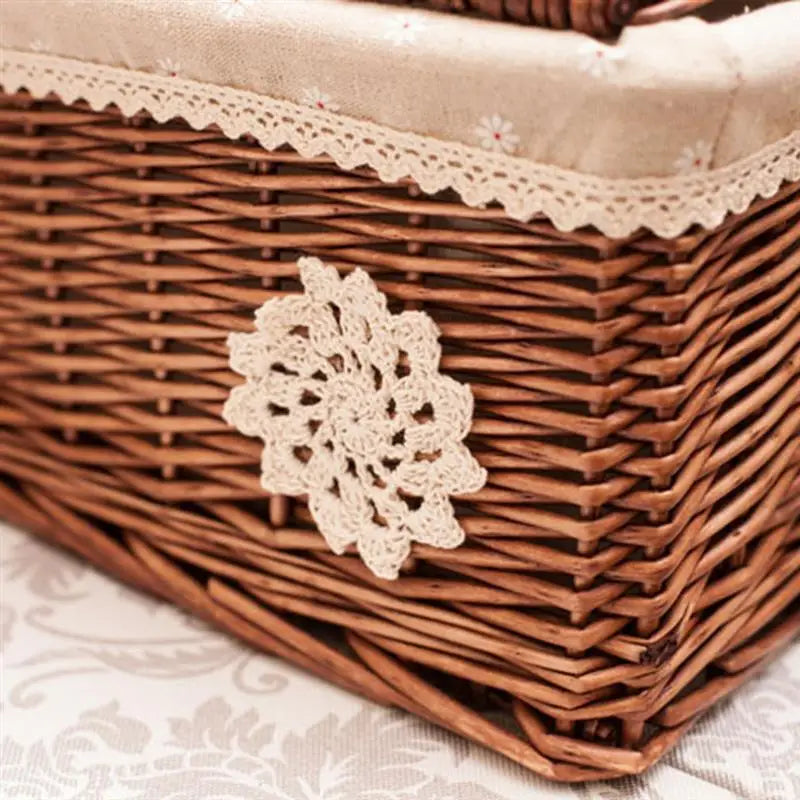 Malle de rangement en osier | FLEURA
