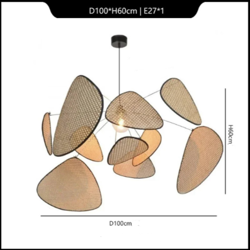 Suspension Aérienne en Osier et Métal | PÉTALA