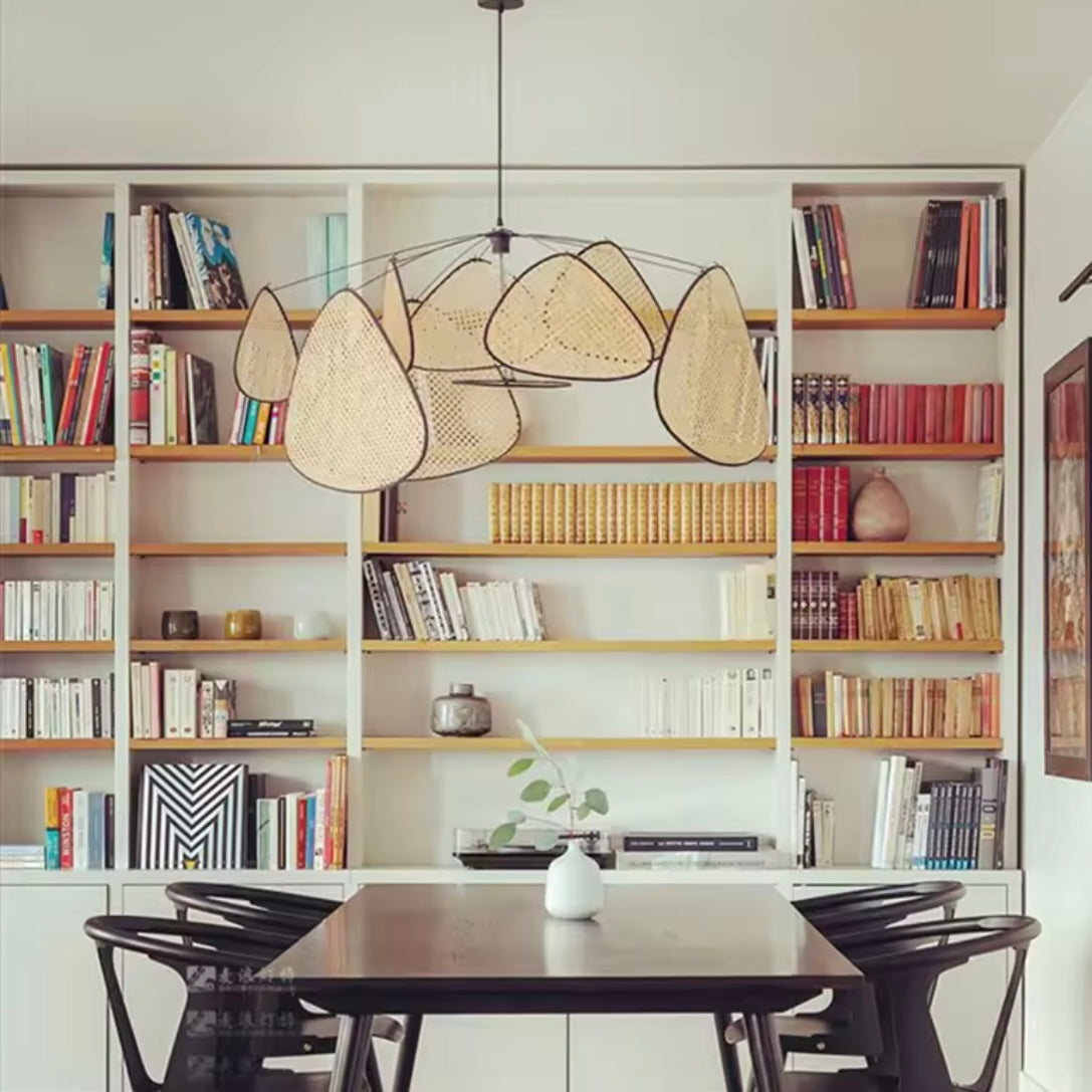 Suspension Aérienne en Osier et Métal | PÉTALA