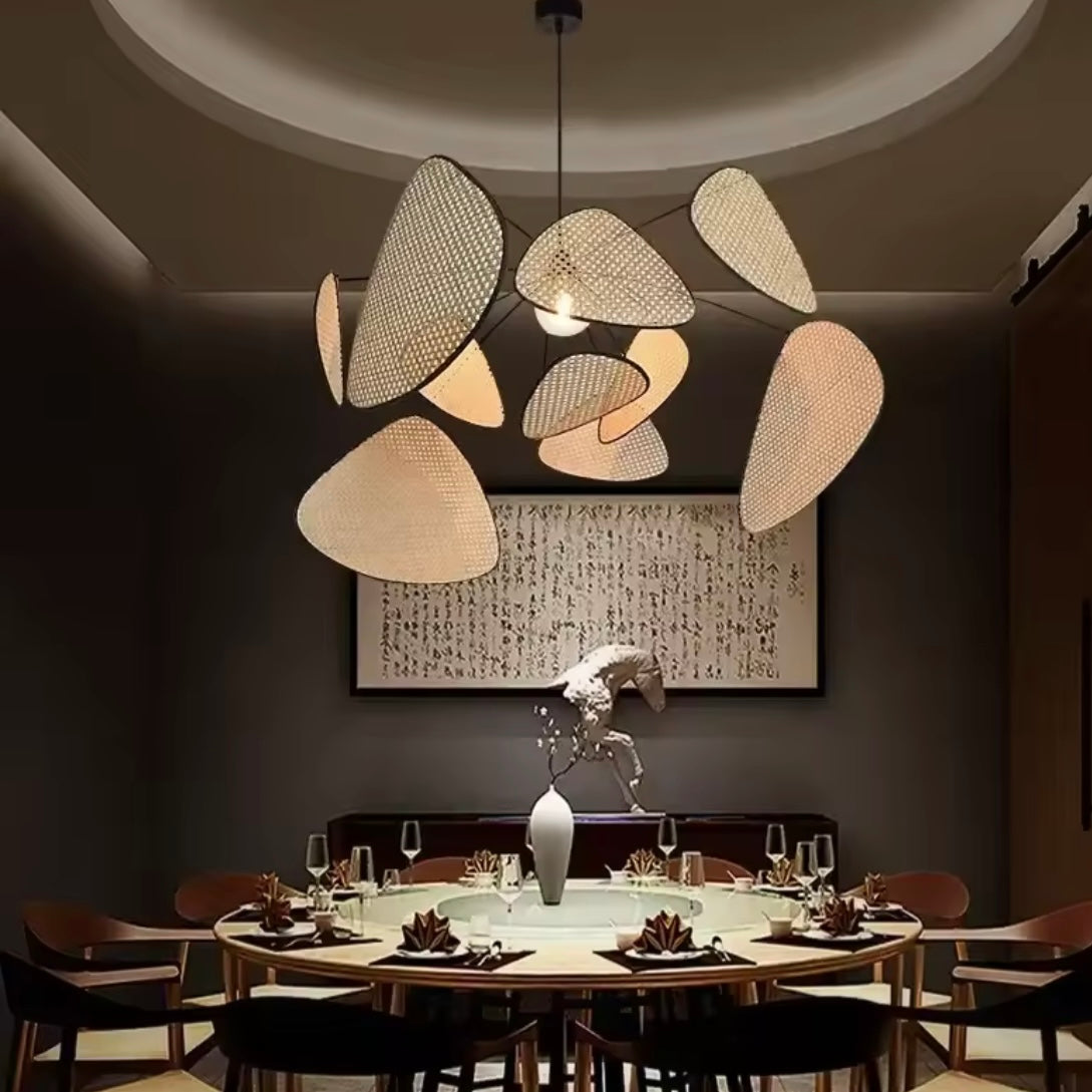 Suspension Aérienne en Osier et Métal | PÉTALA