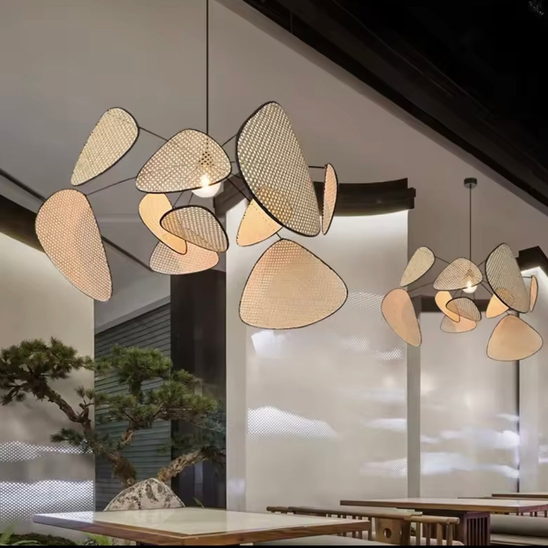 Suspension Aérienne en Osier et Métal | PÉTALA