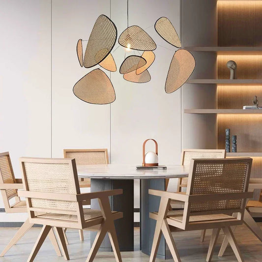 Suspension Aérienne en Osier et Métal | PÉTALA