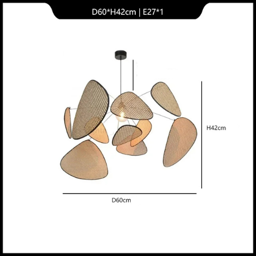 Suspension Aérienne en Osier et Métal | PÉTALA