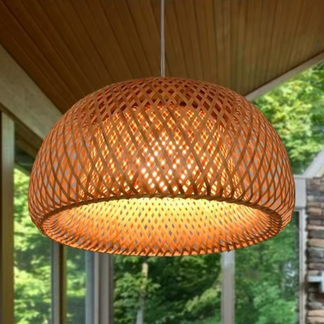 Suspension Demi-Lune en osier | LUNA