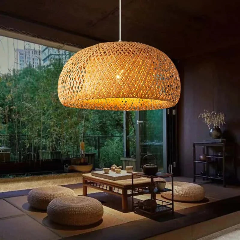 Suspension Demi-Lune en osier | LUNA