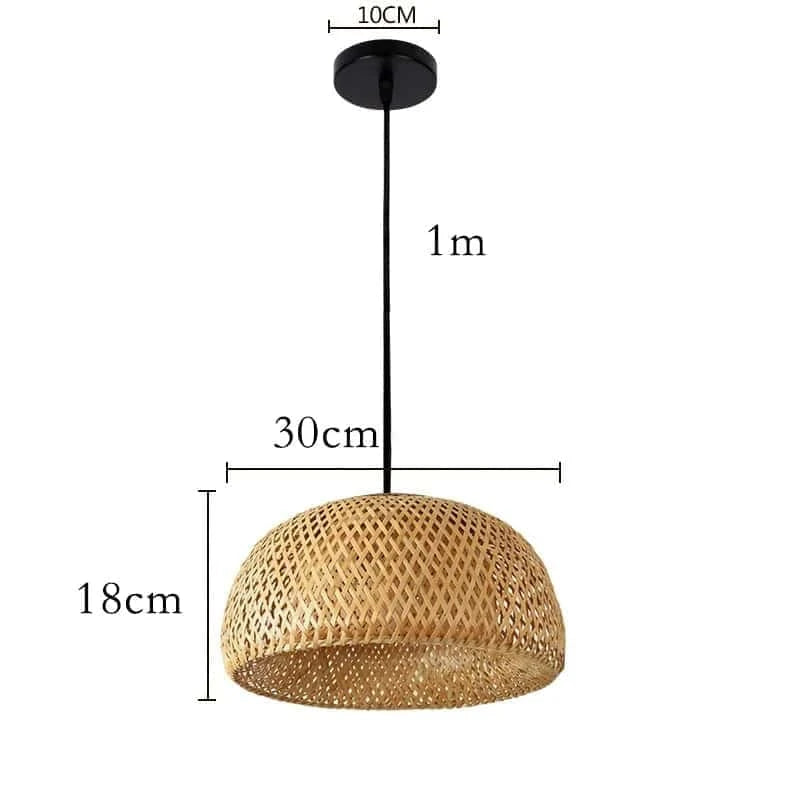 Suspension Demi-Lune en osier | LUNA