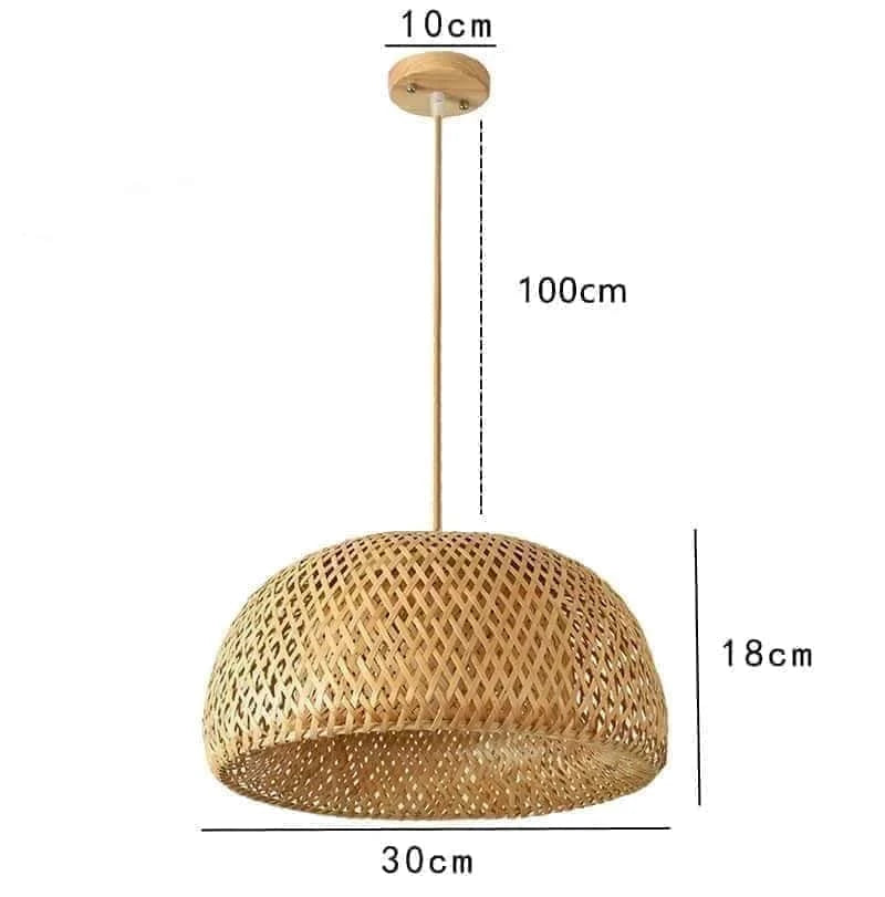 Suspension Demi-Lune en osier | LUNA