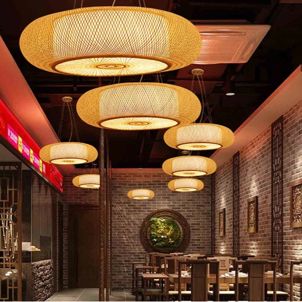 Suspension Ronde en Osier et Bambou | CALATA