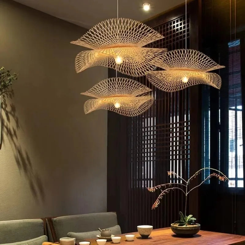 Suspension en Osier Double Couche | DOUBLO