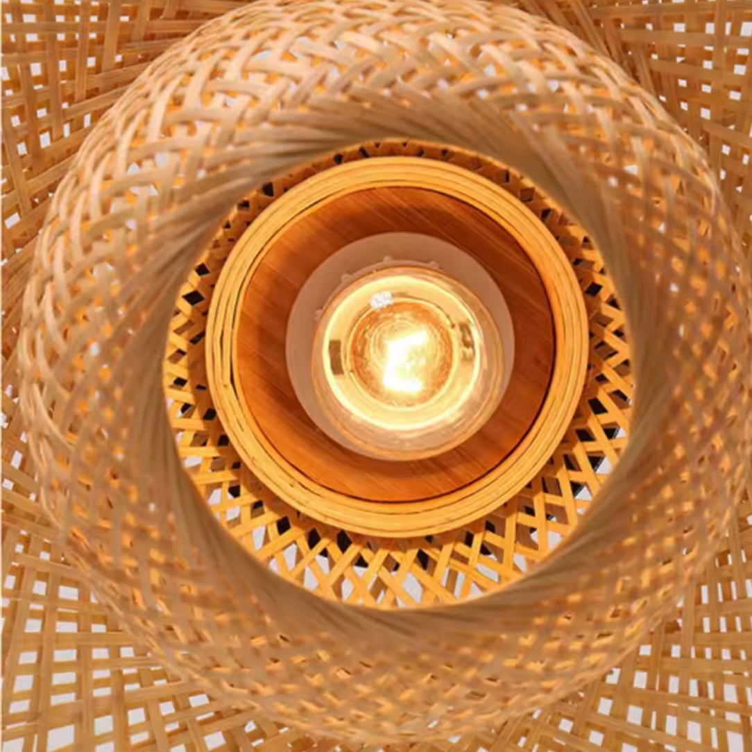 Suspension en Osier Tressé | LUMINA