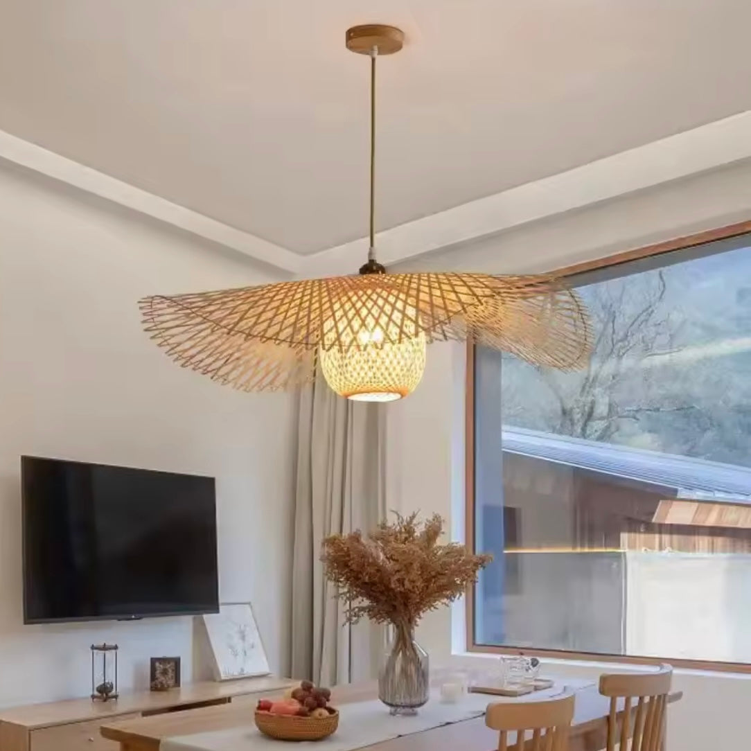 Suspension en Osier Tressé | LUMINA