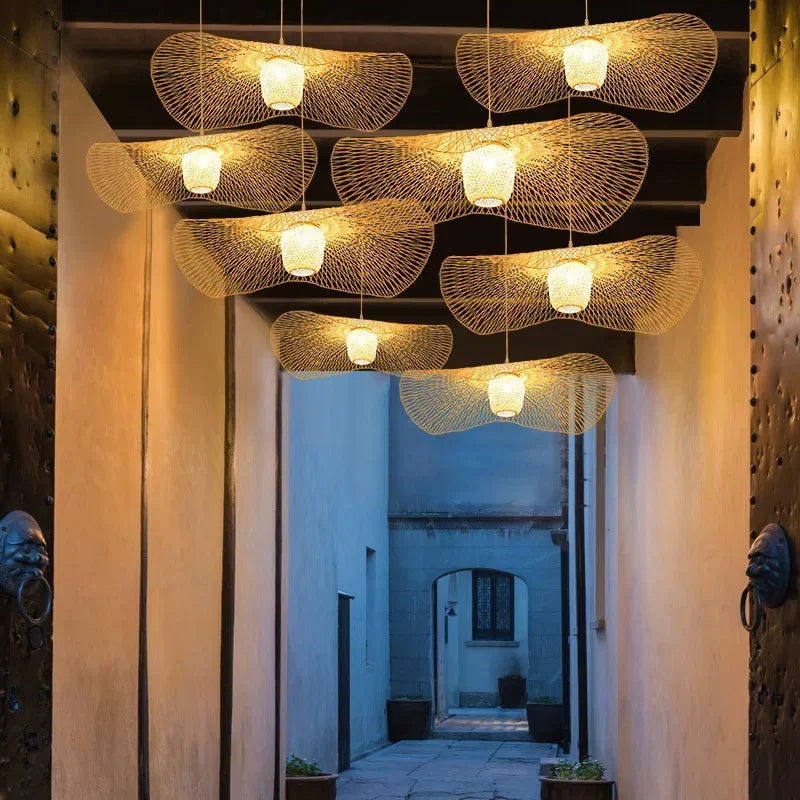 Suspension en Osier Tressé | LUMINA